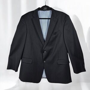 Tommy Hilfiger Men's 44R‎ Pinstripe 100% Wool Two Button Blazer Jacket